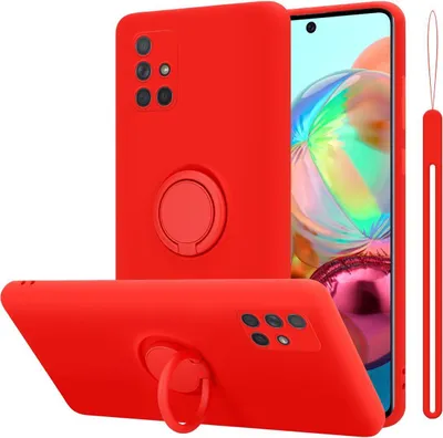 Immagine prodotto di Cadorabo cover per Samsung Galaxy A51 4G / M40s cover protettiva in rosso custodia per cellulare TPU case cover