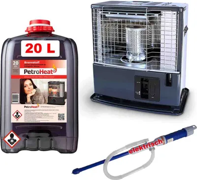 Produktbild von Petroleumofen Tosai 360 A inkl. 20L Petroleum zum Heizen und elektrische Pumpe