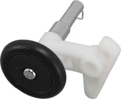 A close-up studio shot of a sewing machine part.