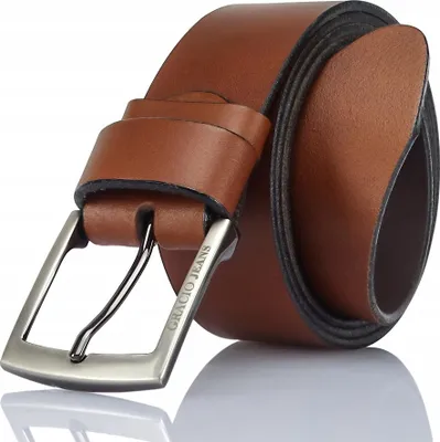 Produktbild von Gracio Herren Ledergürtel Klassisch Braun 115 cm