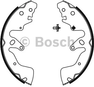 Produktbild von Bosch Bremsbackensatz Hinterachse 0 986 487 756