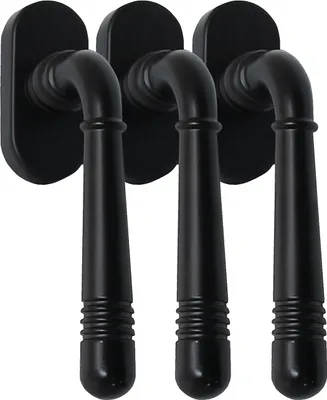 Produktbild von Fenstergriff 3 x FG - Helena 2314 Schwarz PVD Rasterolive Fensterbeschlag Drücker