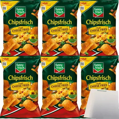 Produktbild von funny-frisch Chili Cheese Fries Style 6er Pack (6x150g Packung) + usy Block