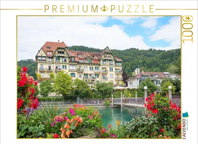 Produktbild von CALVENDO Puzzle Göttibachsteg an der Aare in Thun | 1000 Teile Lege-Größe 64x48cm Foto-Puzzle für glückliche Stunden