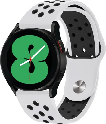 Productafbeelding van imoshion Siliconen sportbandje - Universeel 20 mm aansluiting - White / Black