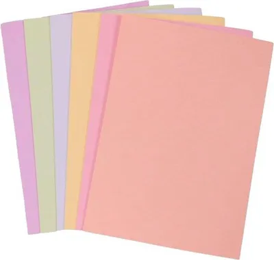 Produktbild von Gekleurte A4-Kaartvellen 50 Stück 160gsm 6 Farben A4-Drucker-Fotokopie