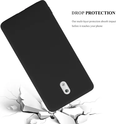 Obrázek produktu pro Cadorabo Case for Nokia 3 2017 Protective Cover in Black Pouzdro na mobilní telefon TPU Silicone Case Cover