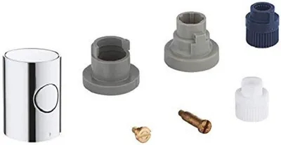 Produktbild von GROHE Metallgriff 47984, DN 15, Mengengriff mit GROHE EcoButton, chrom