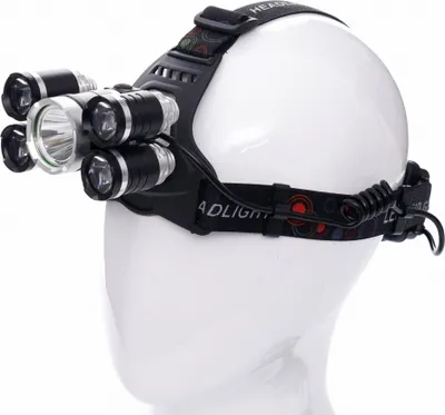 Image de KRAFT&DELE Lampe frontale (rechargeable) 5xLED 1xT6 + 4xQ5 KD1247
