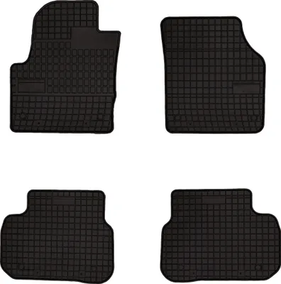 Produktbild von Gummifußmatten passend für Land Rover Discovery Sport (SUV, Bj. 2014-) – schwarz, passgenau, mit Befestigungen set 4 Stk. - Gummi-Automatten