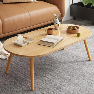 Zdjęcie produktu dla Owalny stolik kawowy 80 x 45 x 40 cm kolor drewna