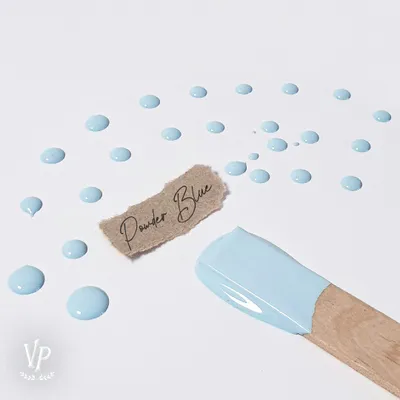 Produktbild von Mat Natural Vintage Paint Kreidefarbe – Möbelfarbe Matt | Wasserbasiert VOC-arm EN 71-3 EU Ecolabel | 65+ Farben | Shabby Chic & Vintage Look - 700 ml - Powder Blau