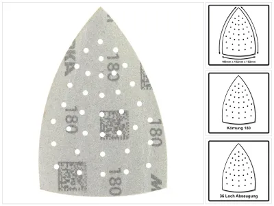 Obrázok produktu pre Mirka IRIDIUM Delta brúsne listy Grip 100x152x152mm K180 50 ks ( 246JQ05018 )