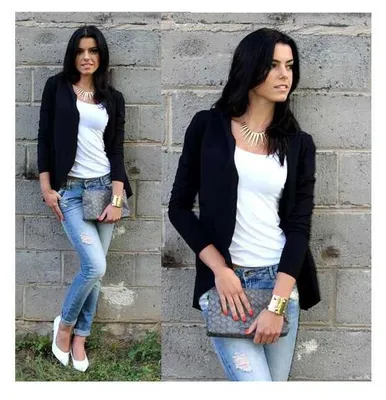Produktbild von Damen Cardigan Sweater Jacke mit Kapuze Gr. S/M, Schwarz