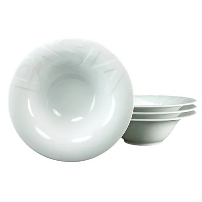 Obrázok produktu pre CreaTable, 16691, Gourmet Biela, Taniere na cestoviny 4 ks, porcelán