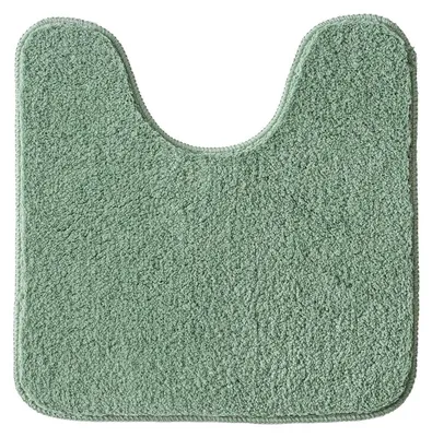 Obrázek produktu pro Podložka do koupelny ve tvaru U, 50x50 cm, zelená, protiskluzová, savá, vyrobená z mikrovlákna