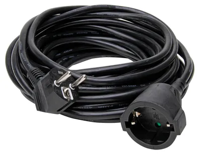 Produktbild von Kopp 143405049 Schutzkontaktverlängerung 10 m, schwarz