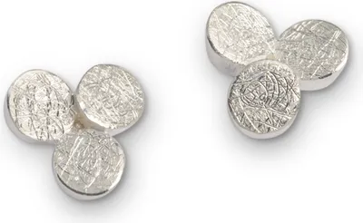 Produktbild von Ohrstecker Silber eismatt rhodiniert
