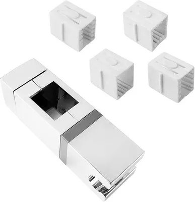 Produktbild von Unyqoos® Verstellbare Duschkopfhalterung aus ABS – 360° rotierbar, einfache Montage ohne Bohren, passend für Duschstangen 18×30/22×22/25×25/30×15 mm