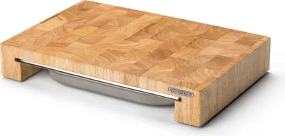 Image de Continenta Planche multifonctions avec tiroir en inox Bois frontal 4026