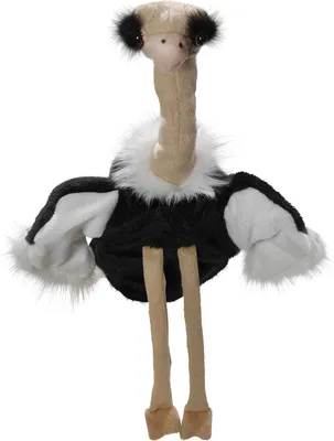 Produktbild von Vogel Strauß Handpuppe ca. 40cm hoch, ca. 30cm (nur Körper) von Carl Dick 3462 Kuscheltier, Plüschtier, Stofftier