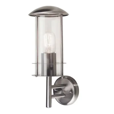 Immagine prodotto di Applique da esterno Bruges in acciaio inossidabile 1xE27x60W metallo, dimensioni: 36,5x13,5x16,5 cm, IP44, Elstead