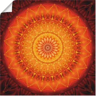 Produktbild von ARTland Poster Mandala Energie 1 Größe: 30x30 cm