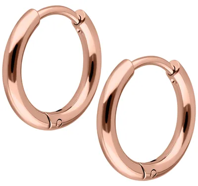 Produktbild von Wildcat Ohrringe - Little Hoops aus Chirurgenstahl 316L, Körperstelle: Ohr, Durchmesser: 11,0mm, Roségold