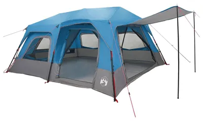 Image de Tente VidaXL Sofort bleue pour 10 personnes, en polyester 185T avec revêtement PU