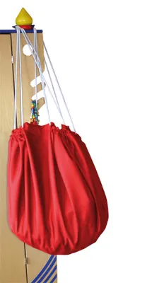 Produktbild von EDUPLAY 100011 2in1 Aufräumsack & Spieldecke, 100% Polyester, Ø 135 cm, rot