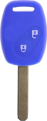 Immagine prodotto di Copertura della chiave dell'auto Copertura protettiva in silicone blu compatibile con Honda Accord Civic Jazz FR-V CR-V Telecomando a 2 pulsanti