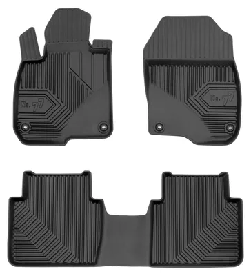 Zdjęcie produktu dla Dywaniki gumowe przednie + tunel do Honda CR-V V 2016-2023 (SUV) – czarne, dopasowane