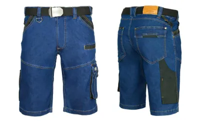 Produktbild von Arbeitskleidung Art.Mas JEANS Kurze Arbeitshose Bundhose Shorts Blau Gr. L