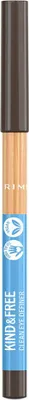 Zdjęcie produktu dla Rimmel Kind & Free Clean Eye Definer, Krem, Ołówek, Brązowy, Pecan, C10-18 TRIGLYCERIDES¹ MICROCRYSTALLINE WAX / CERA MICROCRISTALLINA, HYDROGENATED COCONUT OIL,..., Forest Stewardship Council (FSC)