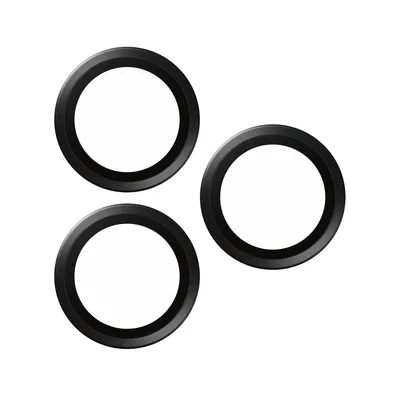 Produktbild von PanzerGlass ® Hoops® Titanium Kameraschutz Schwarz iPhone 15 Pro | 15 Pro Max, Apple, Apple - iPhone 15 Pro, Apple - iPhone 15 Pro Max, Trockene Anwendung, Kratzresistent, Schockresistent, Schwarz, 1 Stück(e)