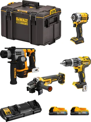 Produktbild von DeWALT Kit DWK405PS (DCH172 + DCF921 + DCD796 + DCG405 + 2 x 1,7 Ah + DCB132 + DS400)
