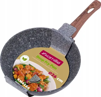 Image de Grande Poêle En Granit Wok Gaz Induction Camomille