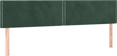 Produktbild von Kopfteile Dunkelgrün 200x5x78/88 cm Samt