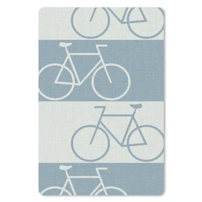 Produktbild von MuchoWow® Mauspad Mousepad Fahrrad - Blau - Muster 18x27 cm - Mousepads - Maus Mat - Pad - Mausunterlage