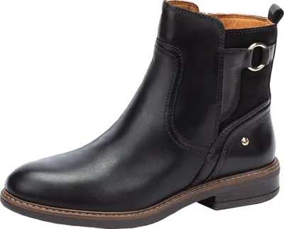 Produktbild von Pikolinos Damen Stiefelette Leder Ankle Boot Zierriemen Aldaya W8J-8604, Größe:38 EU, Farbe:Schwarz