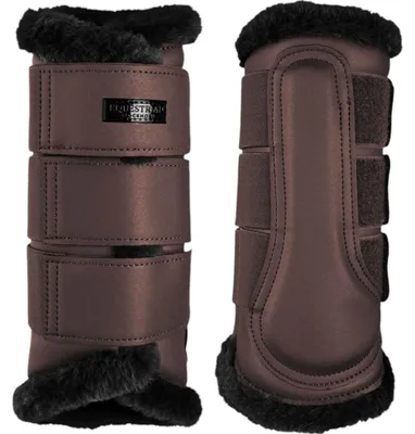 Image de Guêtres Equestrian Stockholm pour le dressage, couleur moka, guêtres modernes, taille L
