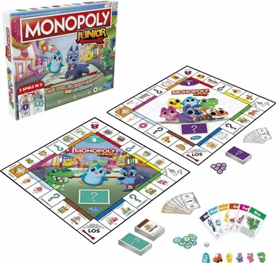 Produktbild von Monopoly Junior, Brettspiel, Familie, 4 Jahr(e)