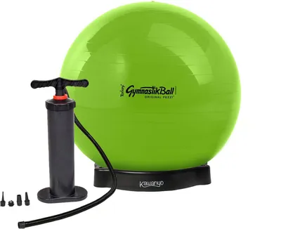 Produktbild von Original Pezziball STANDARD m. Standpumpe und Ballschale - apfelgrün