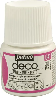 Produktbild von Matt opak Acrylfarbe - Weiß - 45 ml