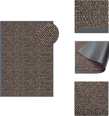 Immagine prodotto di vidaXL Zerbino trapuntato 40x60 cm Marrone scuro - Zerbini