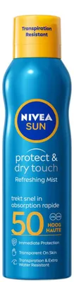 Produktbild von Nivea Sun protect & dry touch spray SPF50 200ml zonnebrand