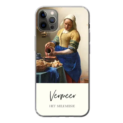 Produktbild von MuchoWow® Handyhülle Schutzhülle Hülle für iPhone 13 Pro Max Kunst - Milchmädchen - Vermeer Silikon Softcase Handy Hülle - Mobiltelefon