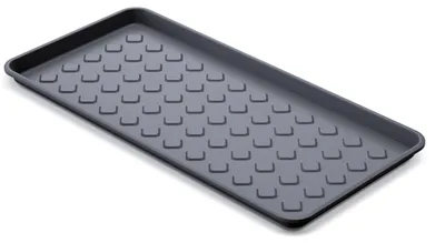 Produktbild von Garronda Schuhabstropfschale Schuhablage Abtrofschale für Schuhe 72 x 35 cm PVC Schuhabtropfmatte Schuhabstreifer GD-0052 (Schwarz, 1 Stück)
