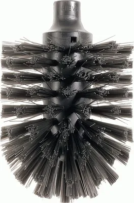Image de Tête de brosse de rechange HEWI noir 5 pièces diamètre 81 mm fermeture à baïonnette