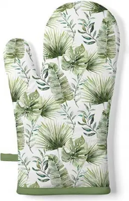 Productafbeelding van Ambiente ovenhandschoen, motief: junglebladeren